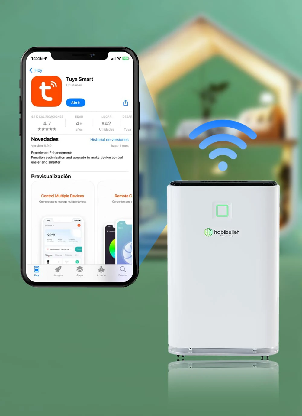 Máy hút ẩm gia đình Habibullet Max Air AHB-3525 45 lít/ngày BH245147 12